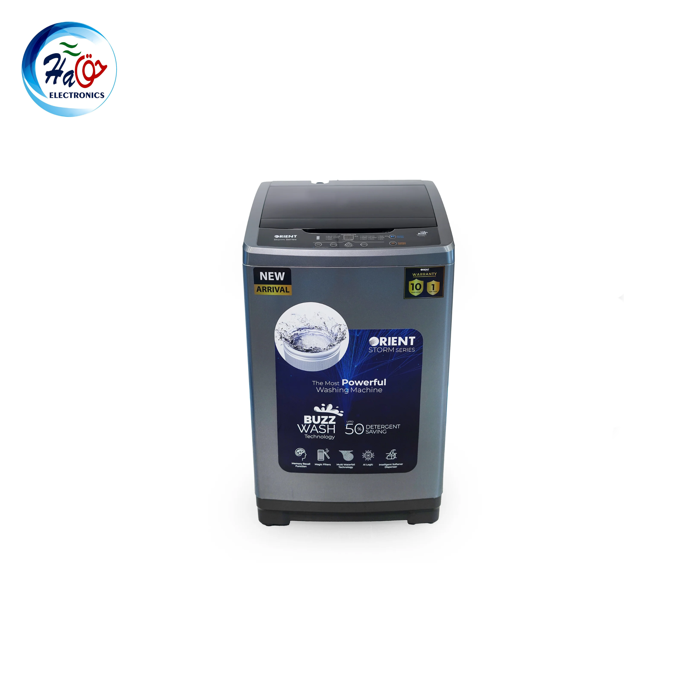 ORIENT AUTO WM STORM 1350 Fully Automatic Top Load Washing Machine with Smart Wash Technology