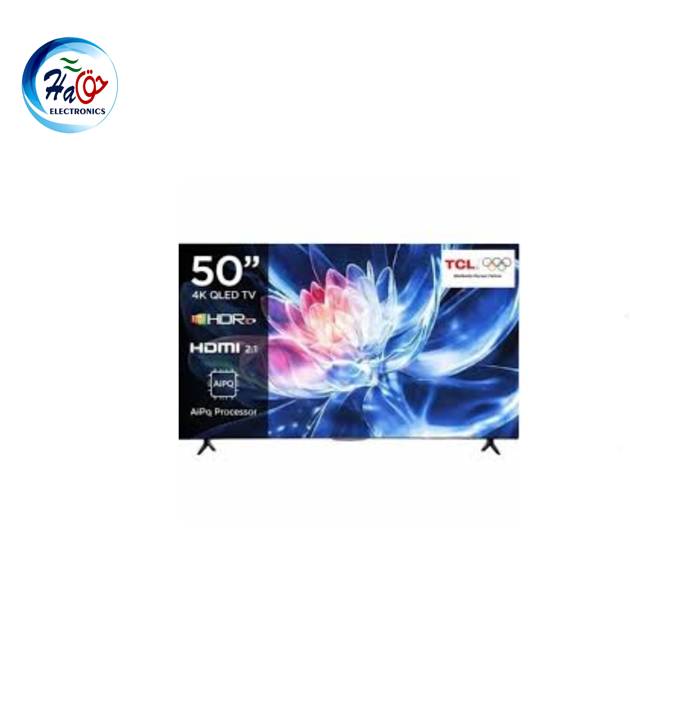 TCL 50T6D 50 inch 4K UHD Smart Google TV slim bezel modern black display