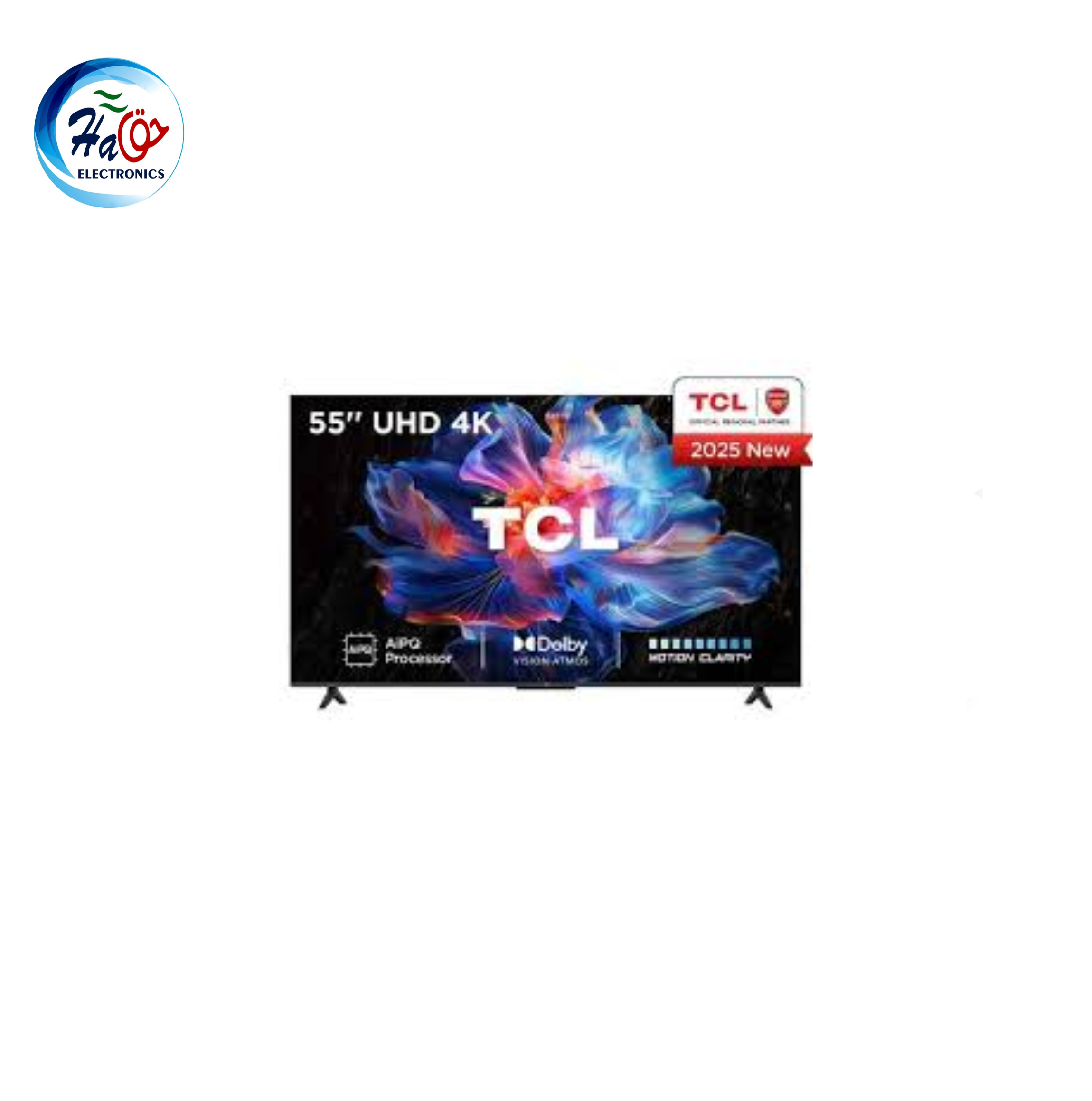 TCL 55T6C 55 inch 4K UHD Smart Google TV slim bezel modern black display