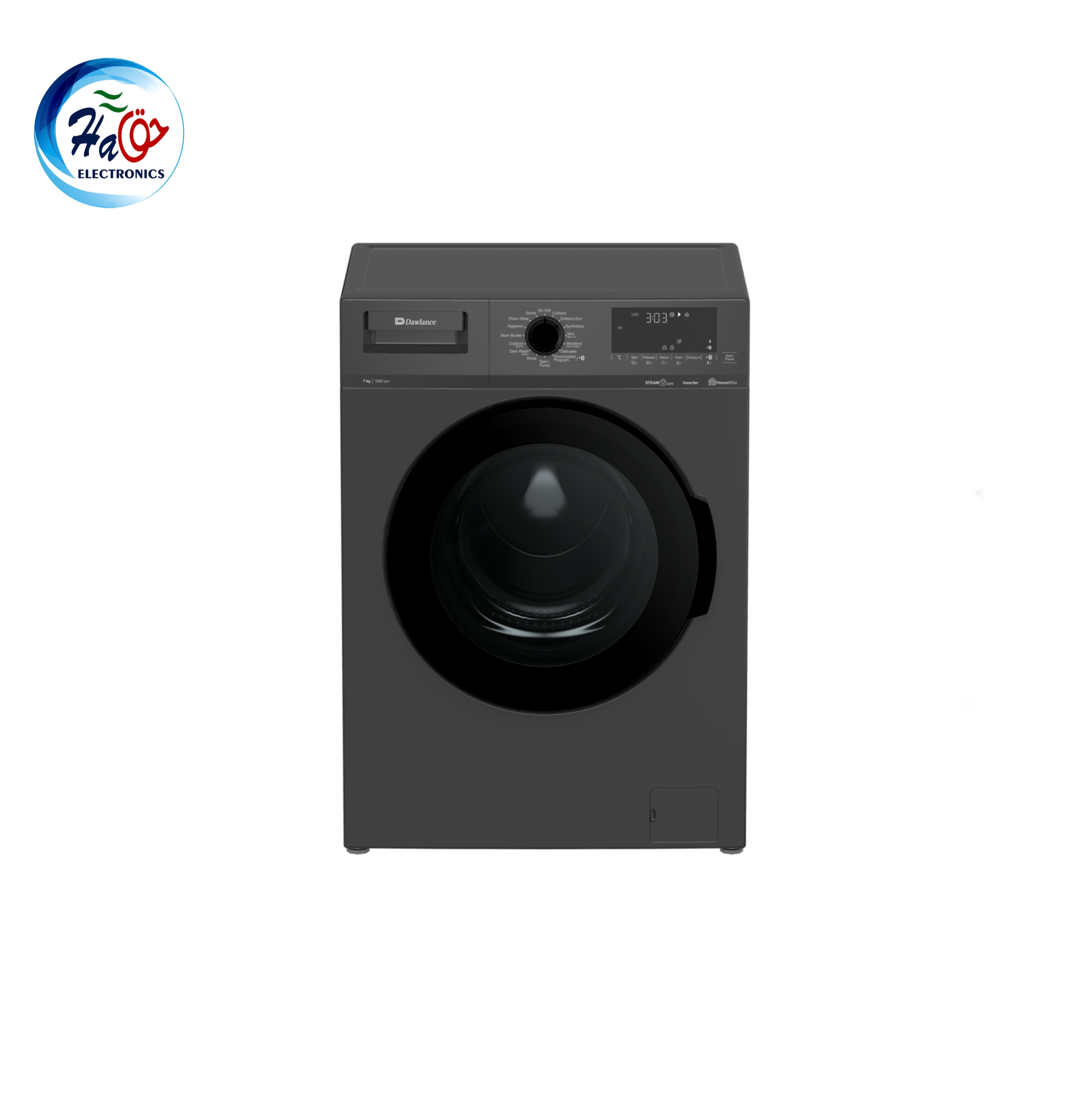 Dawlance DWF 7200X INV 7kg front load automatic inverter washing machine modern white appliance