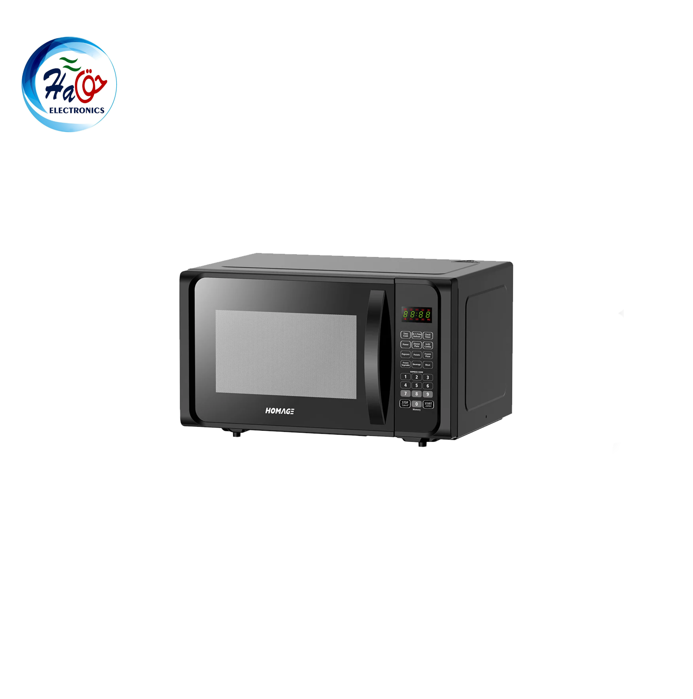 Homage HDG 2313B 23L grill microwave oven black modern kitchen appliance compact design