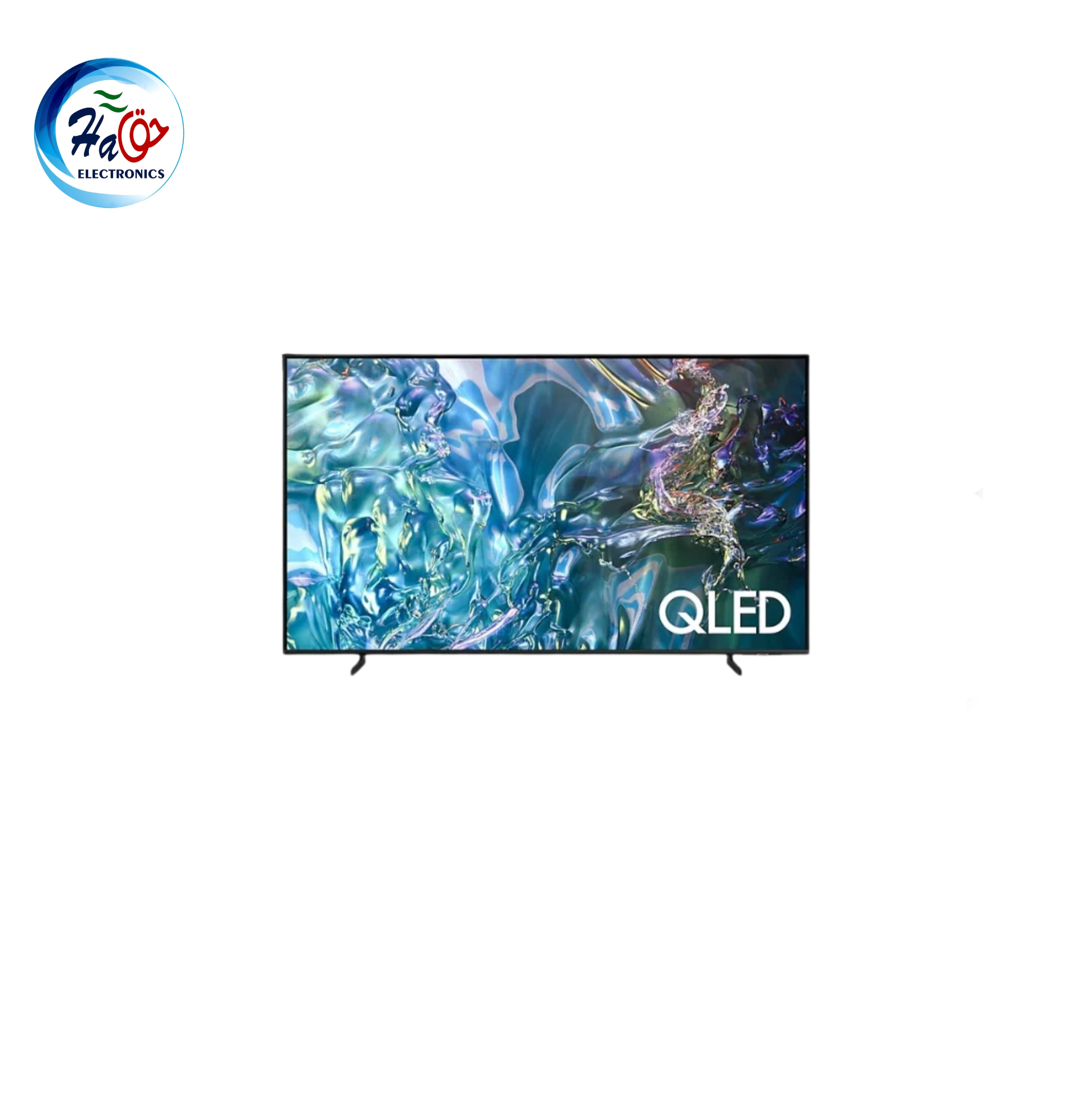 Samsung QA55Q60DAU 55 inch 4K UHD Smart QLED TV vibrant colors slim modern design display
