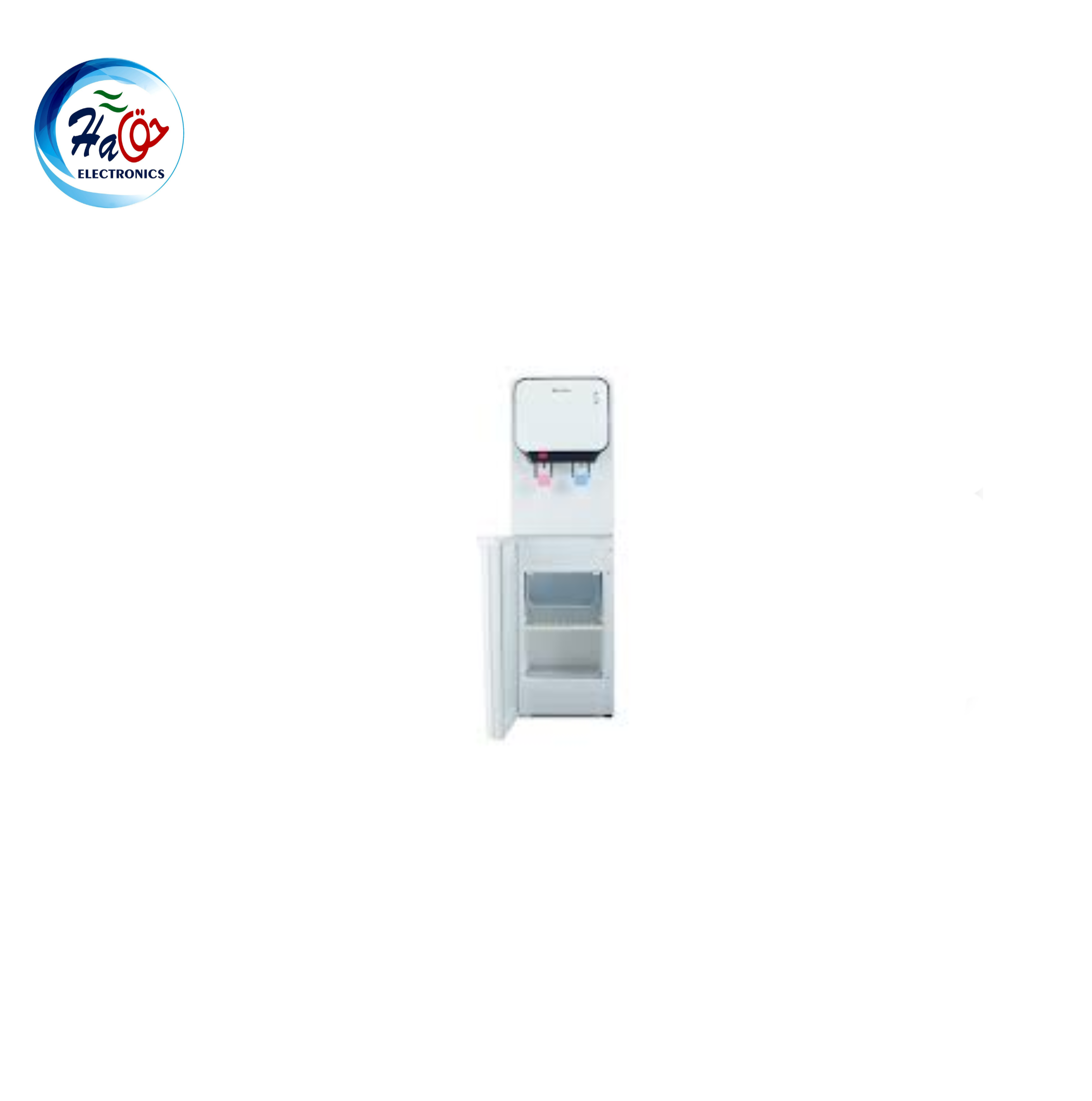 EcoStar WD 450F water dispenser hot cold with refrigerator cabinet modern home office appliance