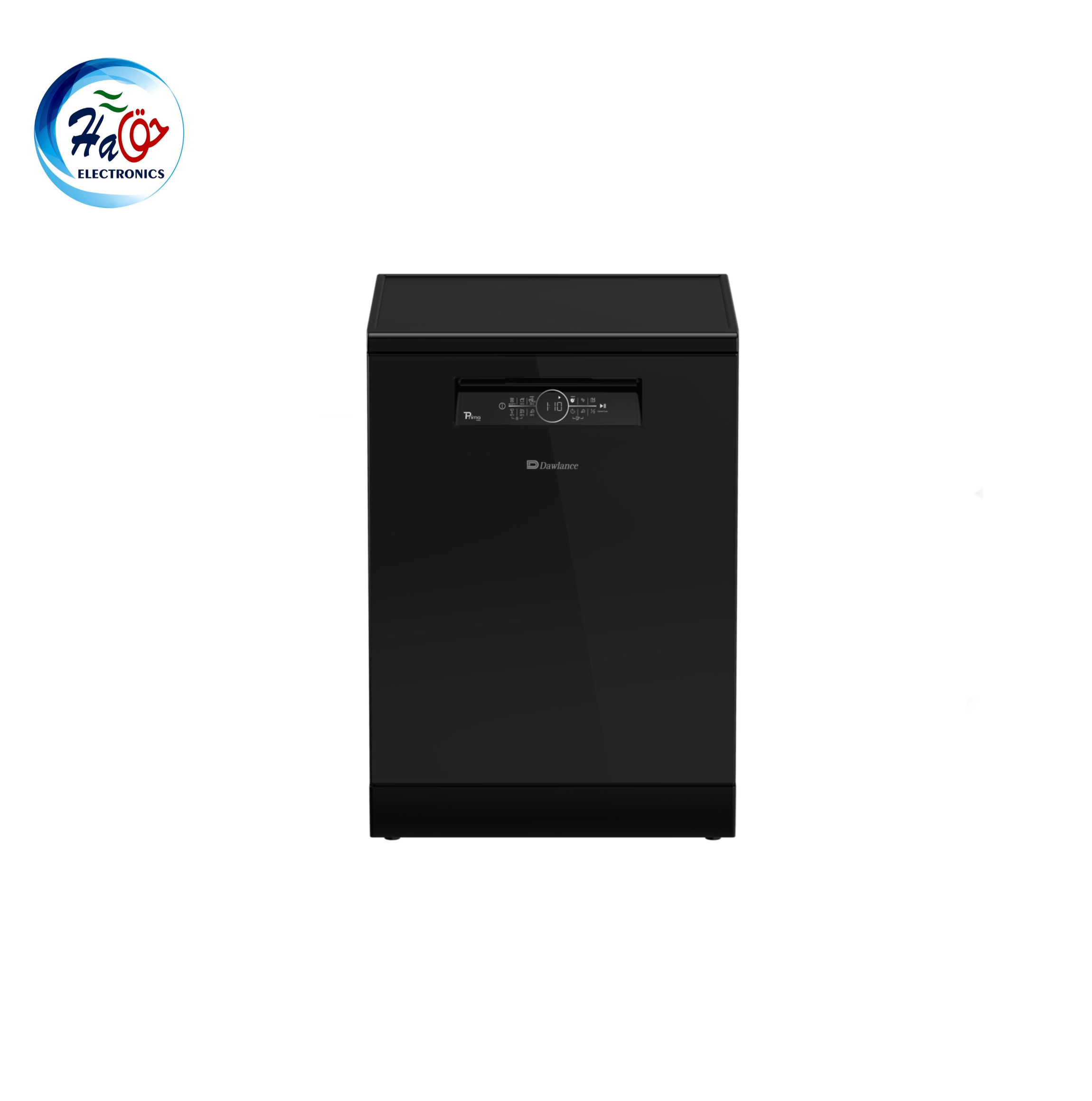 Dawlance DDW 1470 GB INV dishwasher black glass inverter 14 place settings modern kitchen appliance