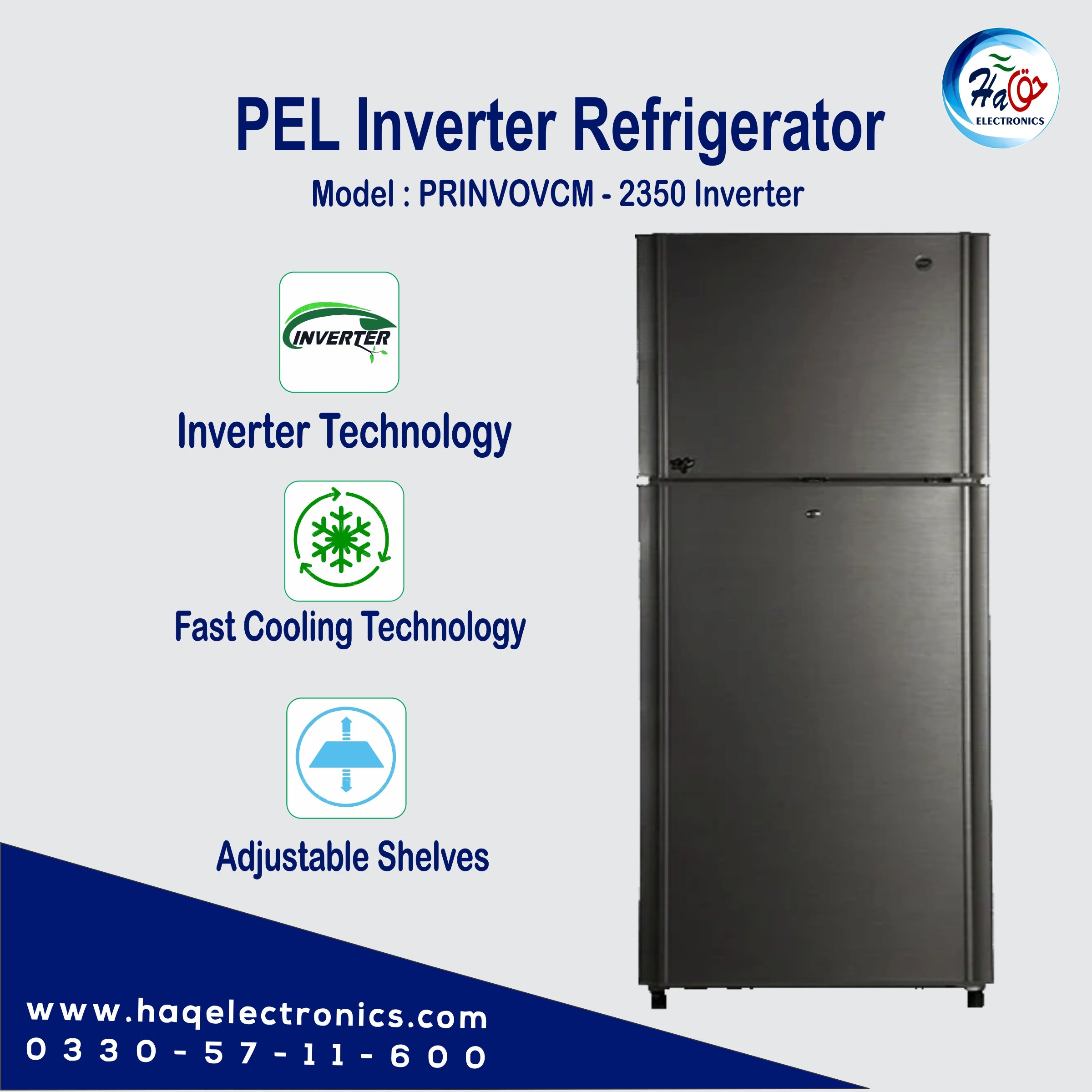 PEL PRINVO VCM 2350 Inverter Refrigerator