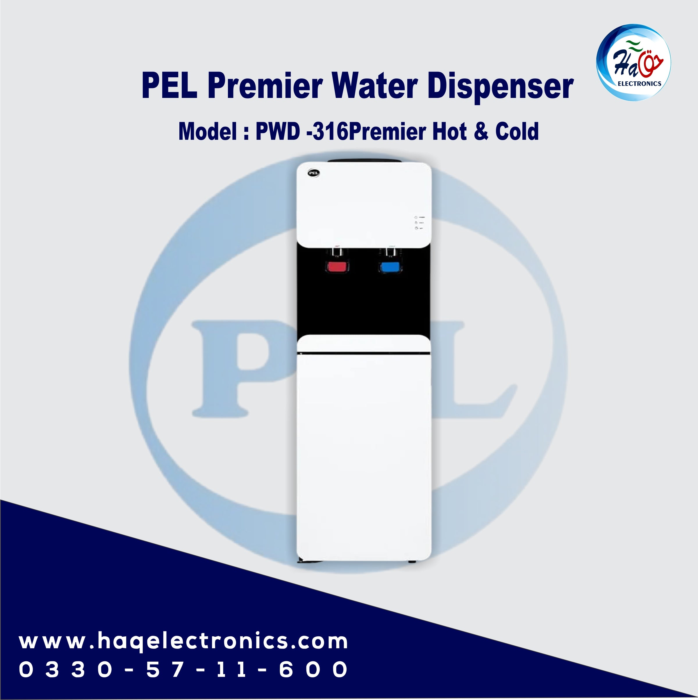PEL 316 Premier Water Dispenser – With Built-in Refrigerator