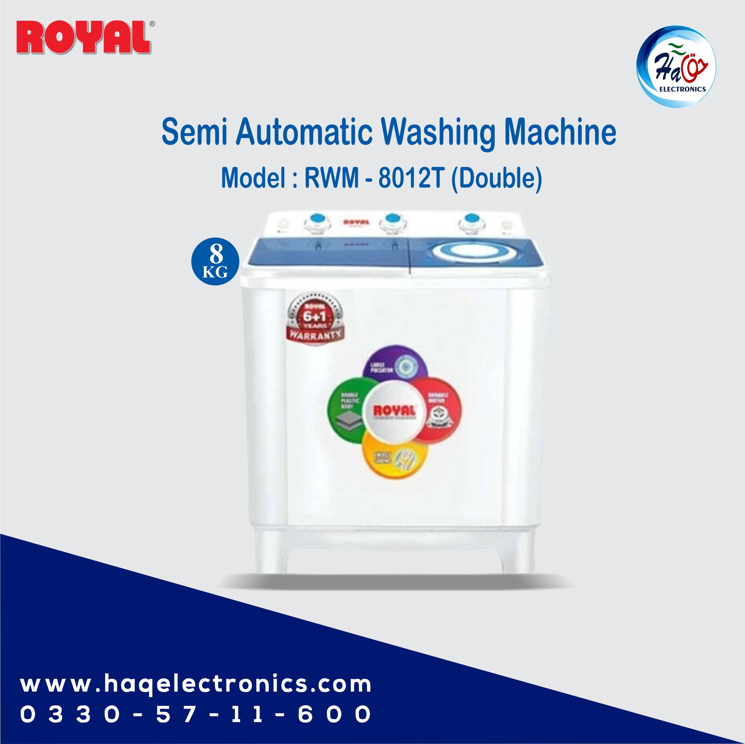 Royal washing machine RWM-8012T