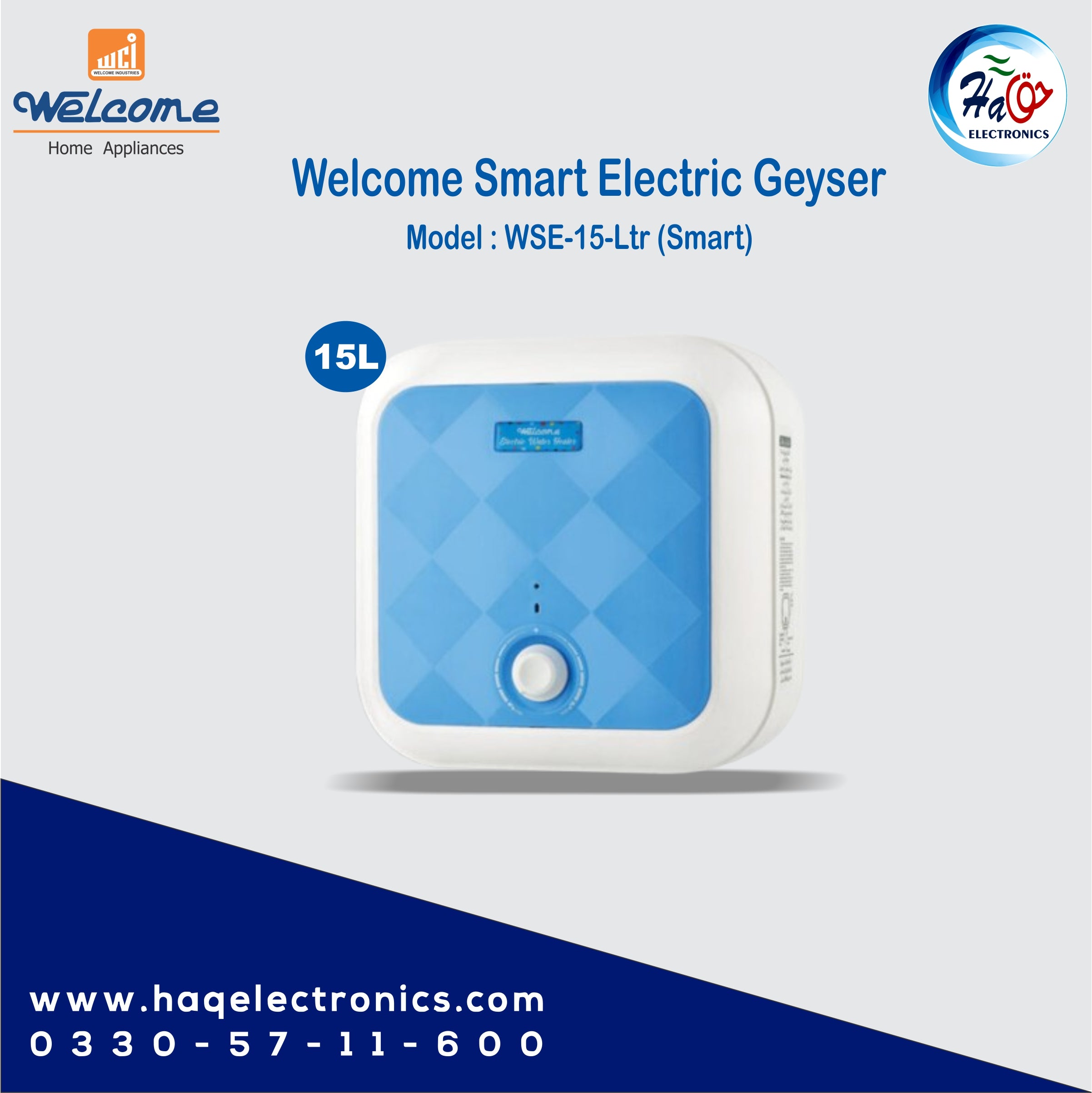 welcome electric geyser WSE-15-Ltr (Smart)